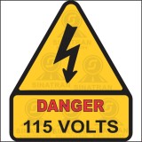 Danger - 115 volts 